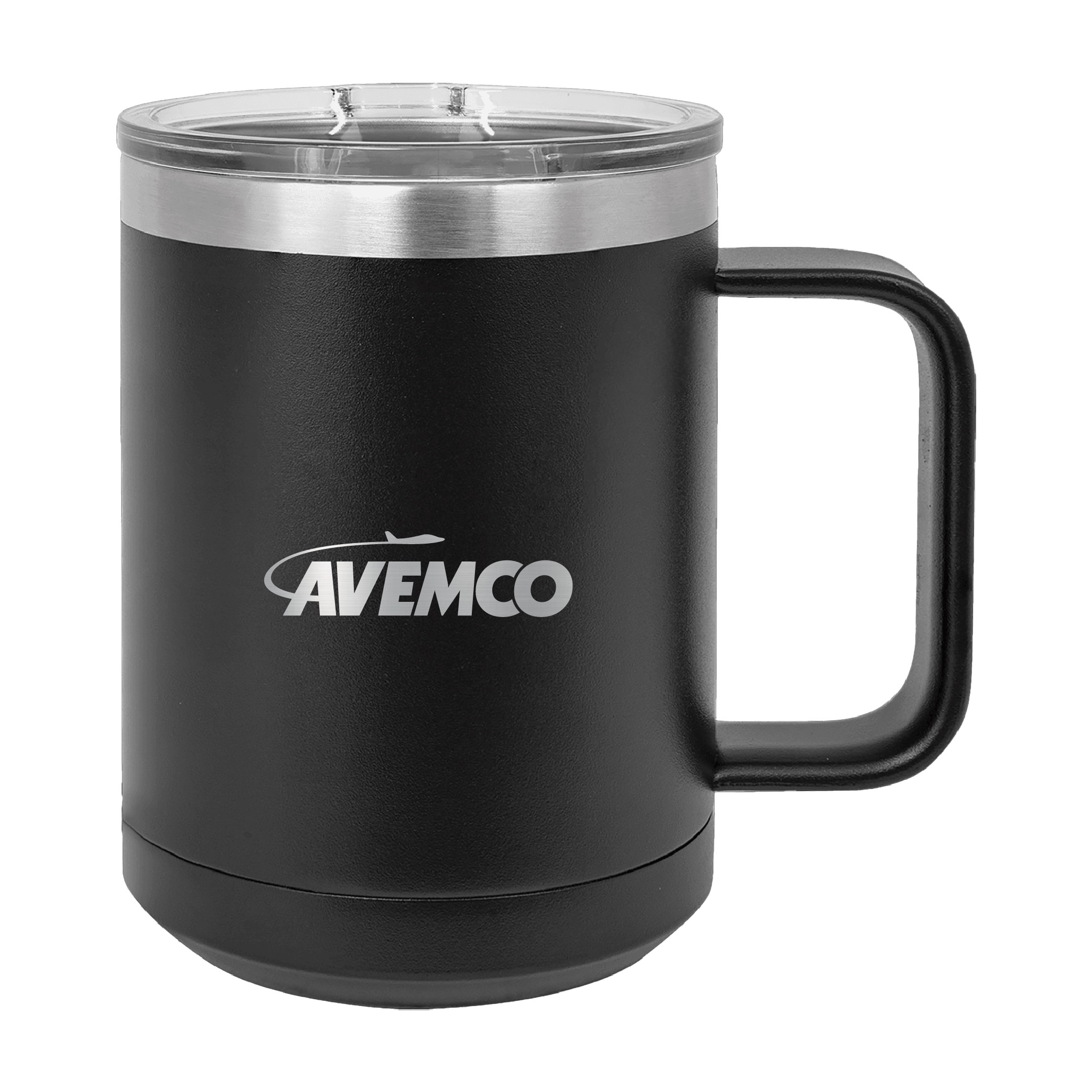 Polar Camel 15 oz. Black Vacuum Insulated Mug with Slider Lid