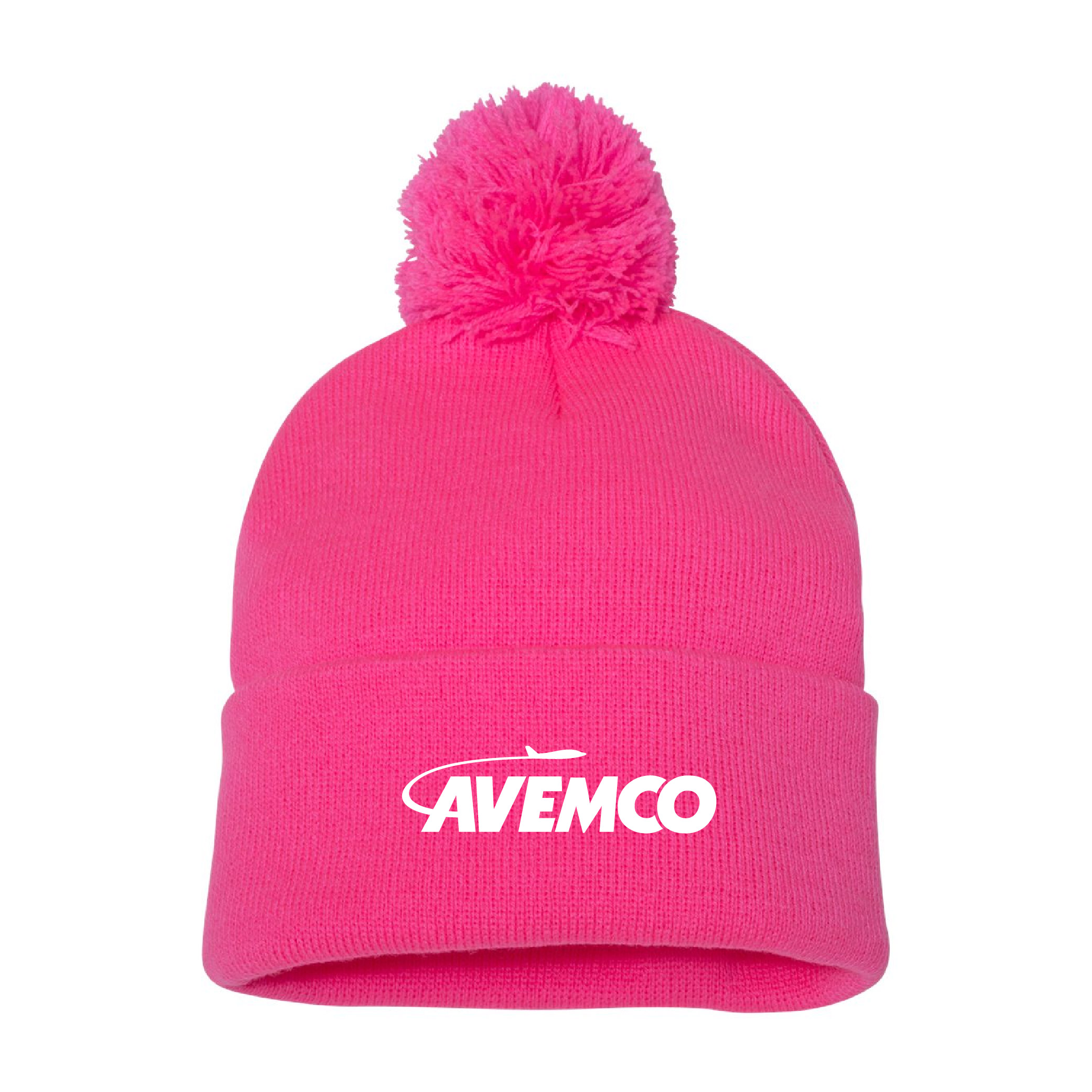 12" Pom-Pom Cuffed Beanie
