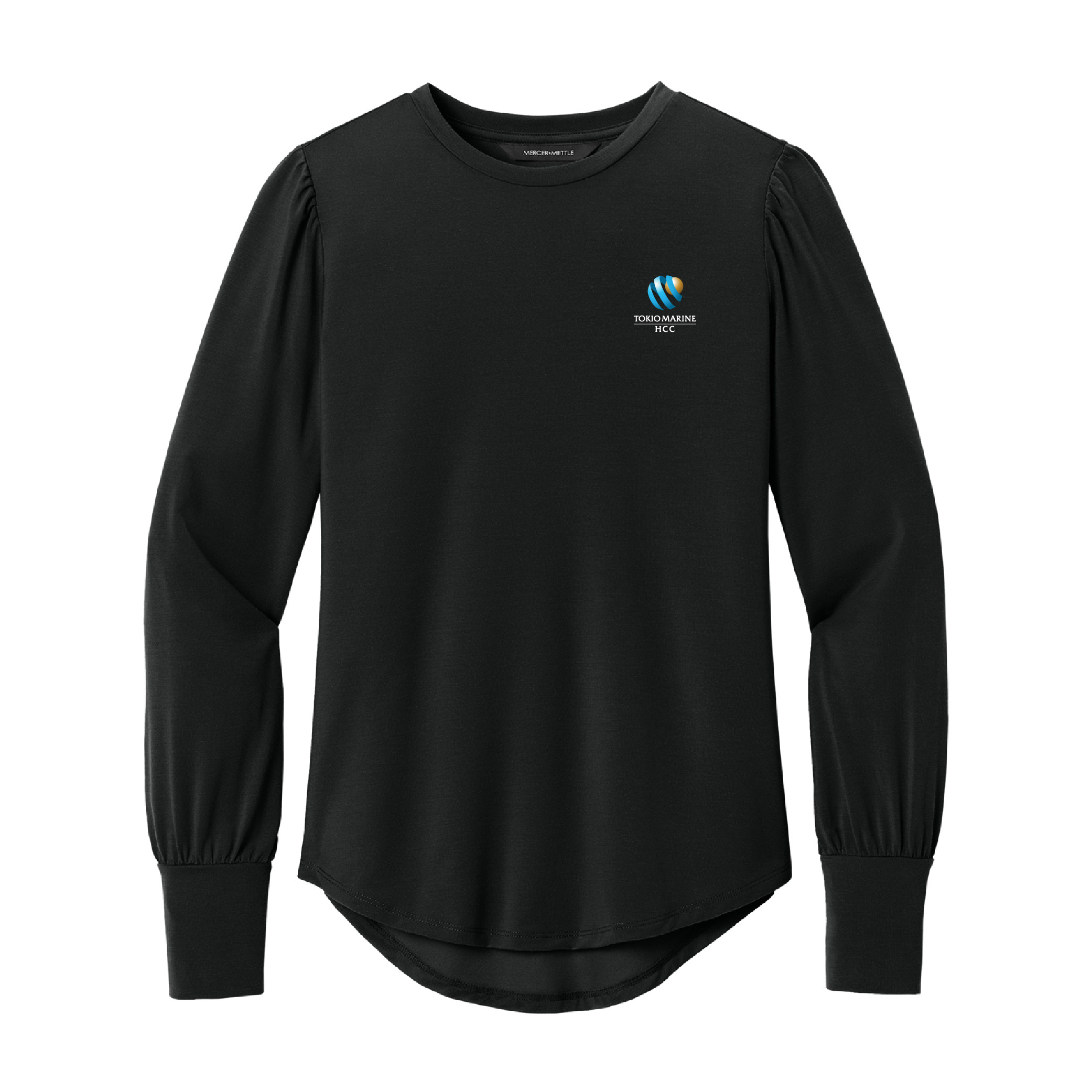 Mercer+Mettle Women's Stretch Jersey Long Sleeve Blouson Top